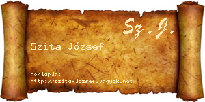 Szita József névjegykártya