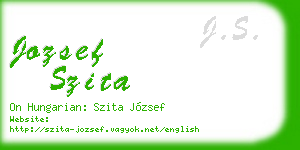 jozsef szita business card