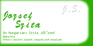 jozsef szita business card